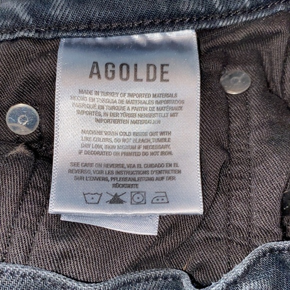AGOLDE Toni Mid Rise Straight excellent preowned condition size 27 - Picture 8 of 16